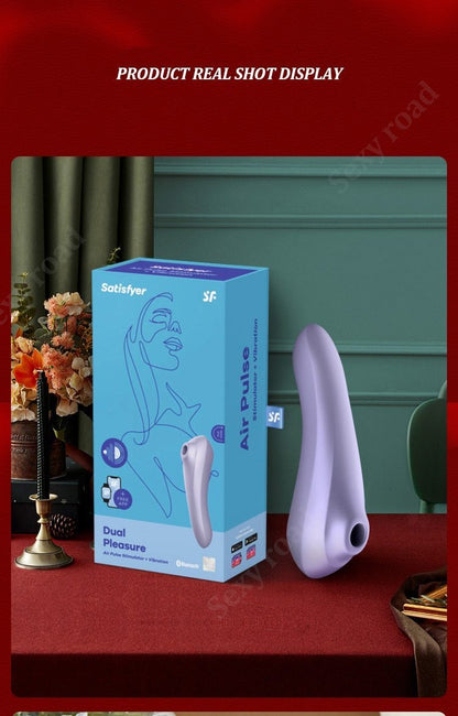 Satisfyer Dual Pleasure Sucking Vibrator for Women APP Bluetooth Clitoris G Spot