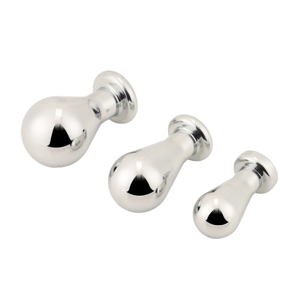 Bulb Shaped Jeweled Plug 3 Piece Set - lovemesex