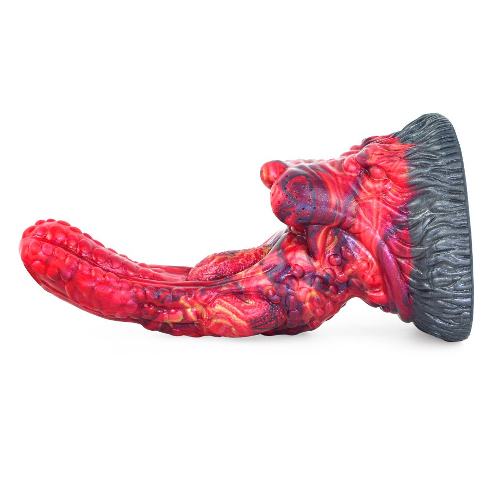 Curve Wolf Tongue Dildo Flexible Prostatic Massage with Suction Cup - lovemesexDildos