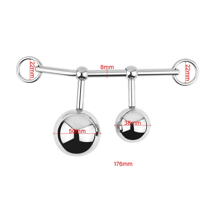 Double G-P Spot Pure Wand Stainless Steel Anal Beads - lovemesexAnal Beads