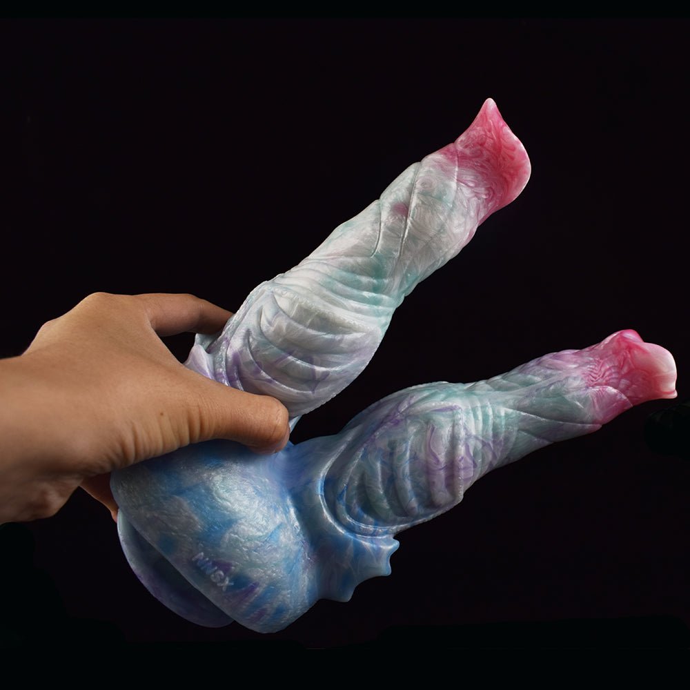 Double Heads Thick Beast Dildo With Suction Cup - lovemesexDildos