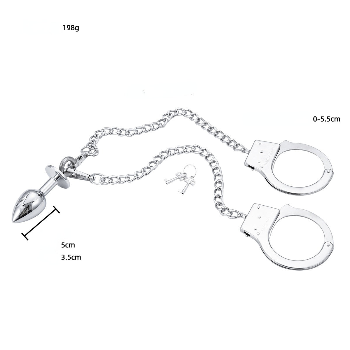 Small Anal Plugs Handcuffs Chain Ring Hanging Pull-lovemesex.myshopify.com