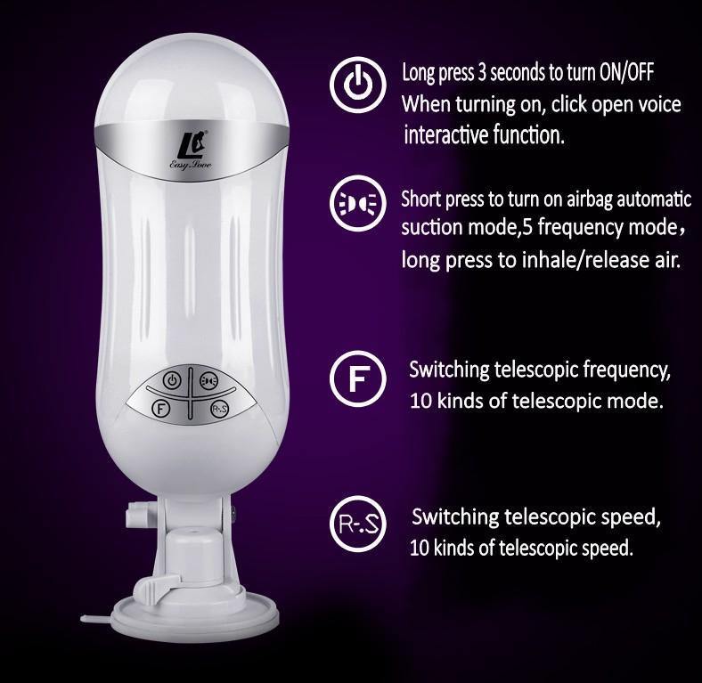 Easy.Love L Automatic Retractable Rechargeable Male Masturbator - lovemesex Easy.Love L Automatic Retractable Rechargeable Male Masturbator - lovemesex