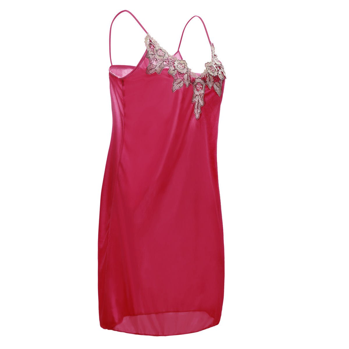 Embroidered Lace Ice Silk Camisole Nightgown 7188 - lovemesexSex Suit Pajamas