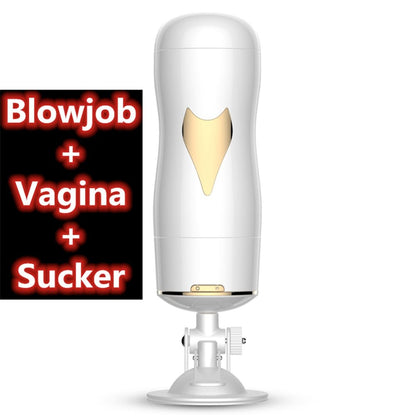 Fox Blowjob Dual Mode Male Masturbator Sex Toys - lovemesexHandheld Masturbators