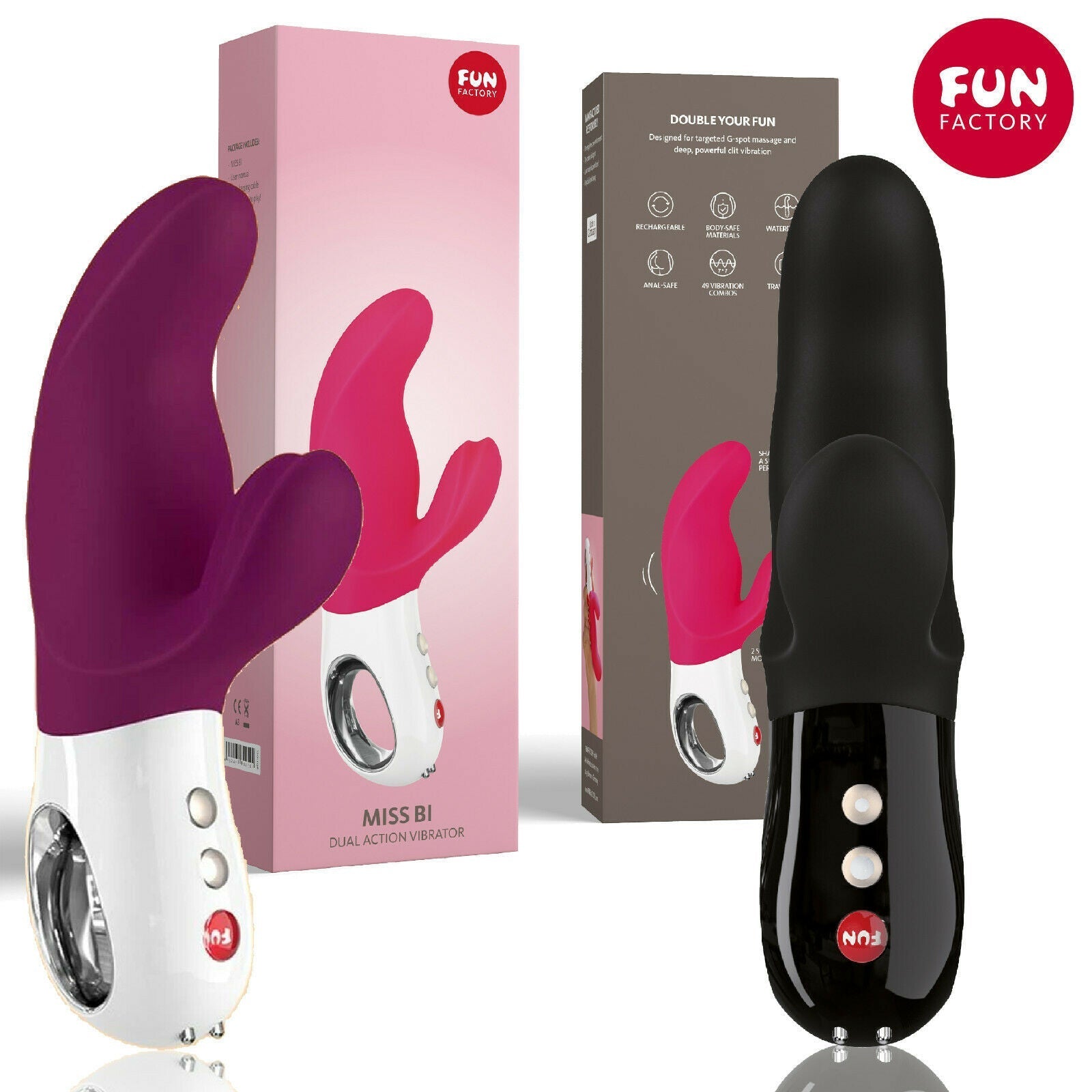 Fun Factory Miss Bi Dual Rabbit Massager - lovemesexRabbit Vibrators