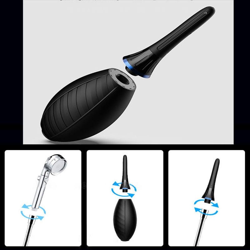 Jeusn 430ml Manual Squeeze Anal Cleaning Anus Enema Toy - lovemesexSex Toys