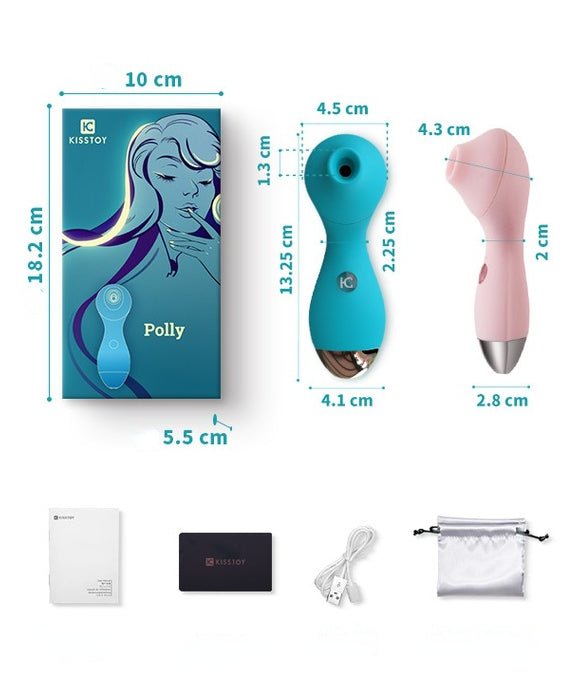 KISTOY POLLY RECHARGEABLE WHISPER QUIET CLITORAL SUCTION STIMULATOR - lovemesex