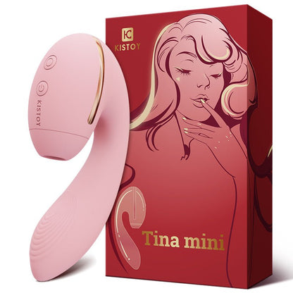 KISTOY TINA MINI SUCKING HEATING INSIDEOUT RECHARGEABLE G-SPOT AND CLITORAL STIMULATOR - lovemesex