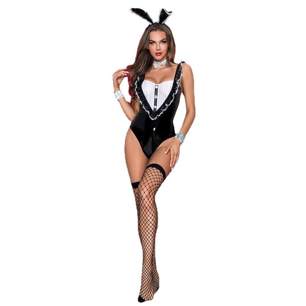 Lady Bunny Uniform Temptation Erotic Prop Cosplay - lovemesexsexy lingerie