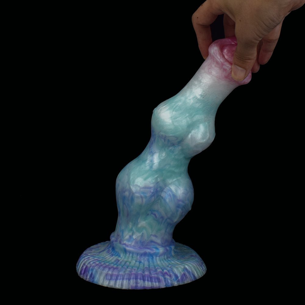 Large Knot Dog Dildo With Suction Cup Simulation Protruding Cock Head - lovemesexDildos