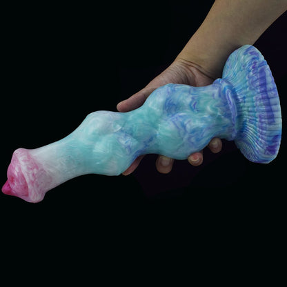 Large Knot Dog Dildo With Suction Cup Simulation Protruding Cock Head - lovemesexDildos