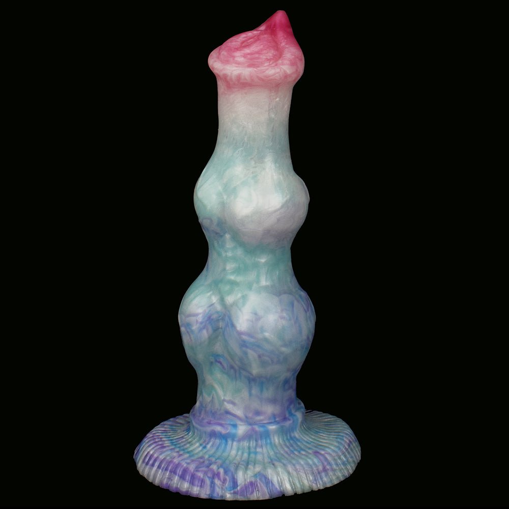 Large Knot Dog Dildo With Suction Cup Simulation Protruding Cock Head - lovemesexDildos