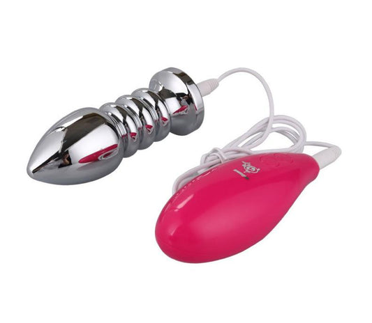 Large Steel Butt Plug Vibration 3.9 Inch with 10 Modes - lovemesexAnal Vibrators