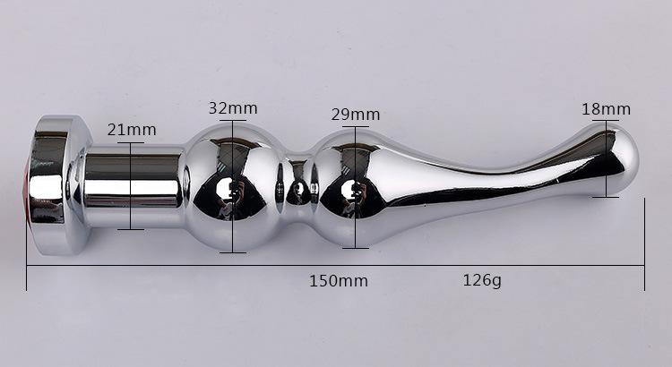 Large Steel Butt Plug Vibration 5.9 Inch with 7 Modes - lovemesexAnal Vibrators
