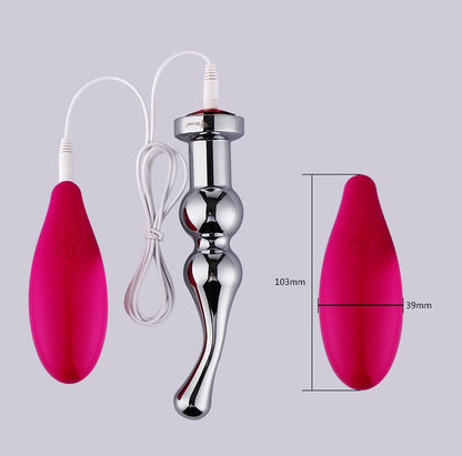 Large Steel Butt Plug Vibration 5.9 Inch with 7 Modes - lovemesexAnal Vibrators