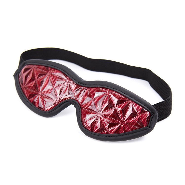 Leather Eye Mask Diamond Style - lovemesexBlindfolds, Masks and Gags