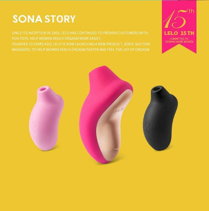 LELO Sona Suction Vibrator G Point Clitoris Stimulation Orgasm Nipple Suction Cup - lovemesexClitoral Suction Vibrators