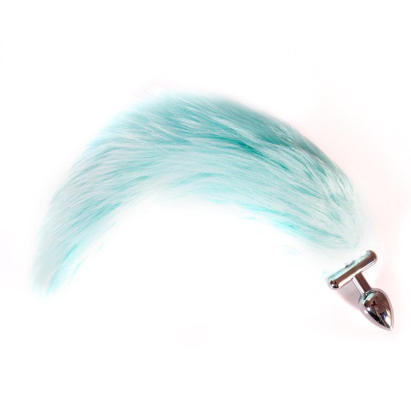 Lighting Stainless Steel Faux Fox Tail Butt Plug For Cosplay - lovemesexButt Plugs