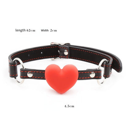 Love Leather Mouth Gag Ball - lovemesexBlindfolds, Masks and Gags