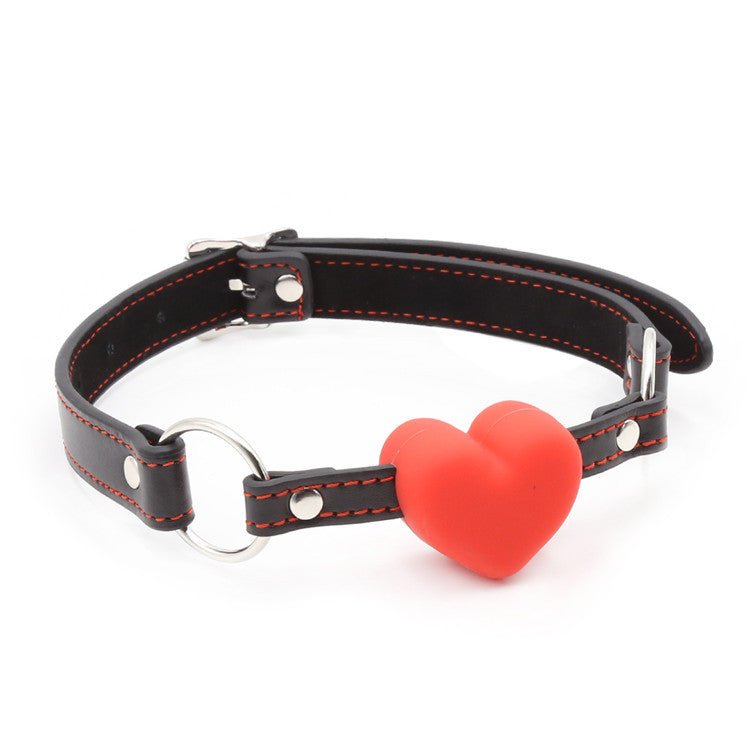 Love Leather Mouth Gag Ball - lovemesexBlindfolds, Masks and Gags