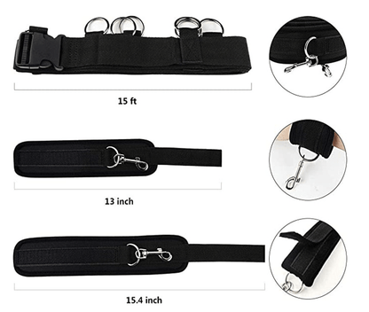 Lovemesex Beginner's Bondage Kit Adjustable Position (4 Piece) - lovemesexBedroom Bondage Kits