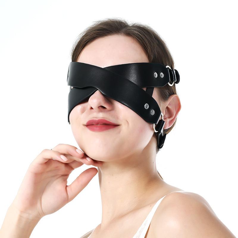 Lovemesex Faux Leather Blindfold - lovemesexBlindfolds, Masks and Gags