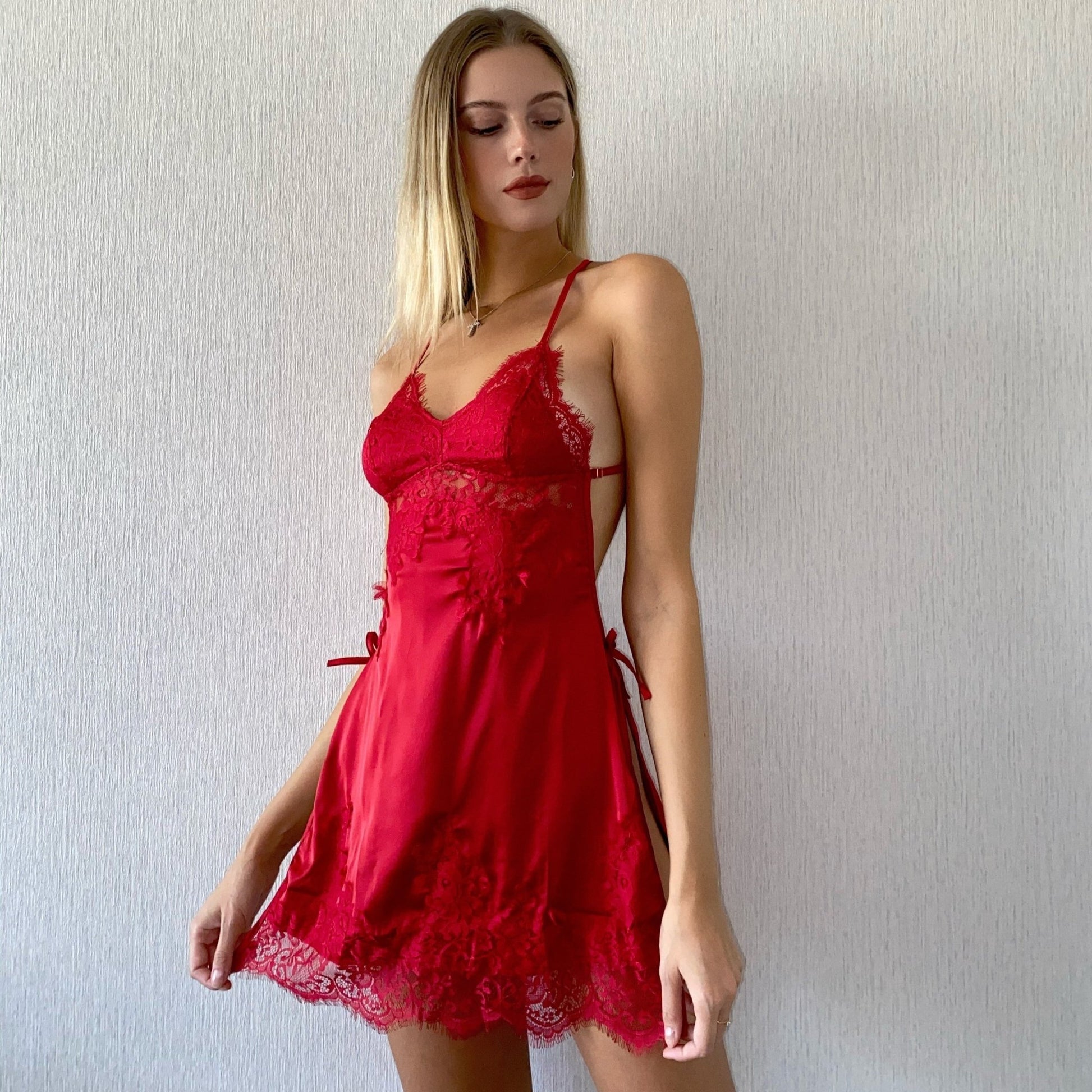 Ludovica's Slit Nightdress - lovemesexsleepwear