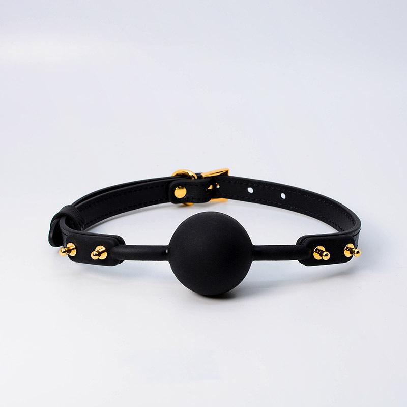 Luxury Bondage Boutique Medium Silicone Breathable Ball Gag - lovemesexBlindfolds, Masks and Gags