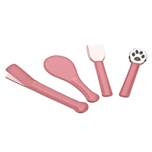Luxury Kitty Satin and Leather Spanking Paddle Kit - lovemesexSpankers and Ticklers