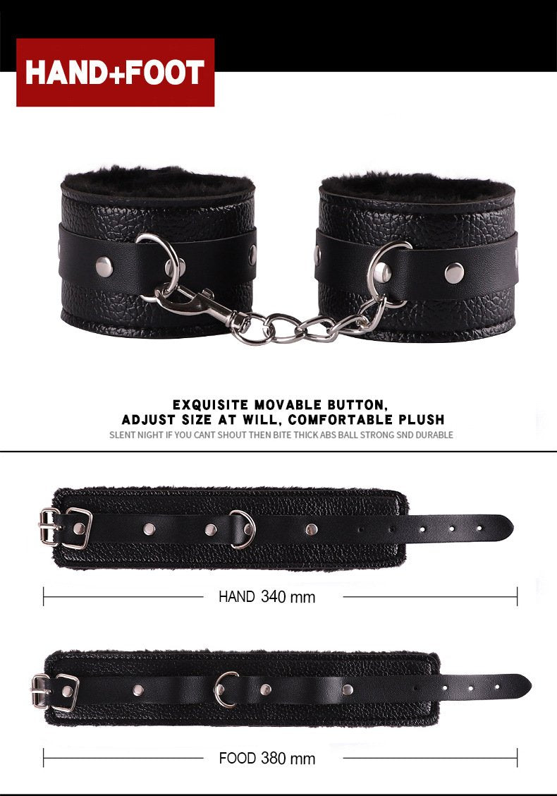 Lychee leather Bondage Boutique Submissive Special Bondage Kit (8 Piece) - lovemesexBedroom Bondage Kits