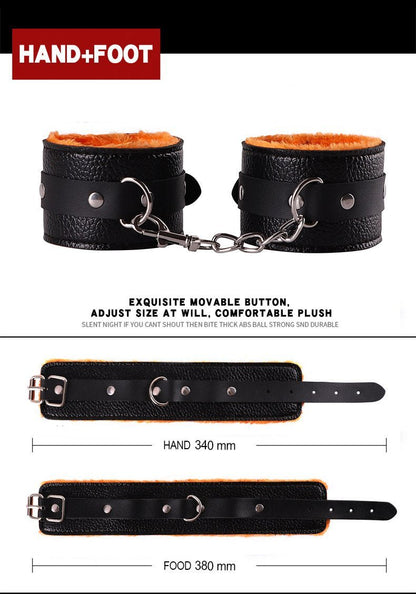Lychee leather Bondage Boutique Submissive Special Bondage Kit (8 Piece) - lovemesexBedroom Bondage Kits