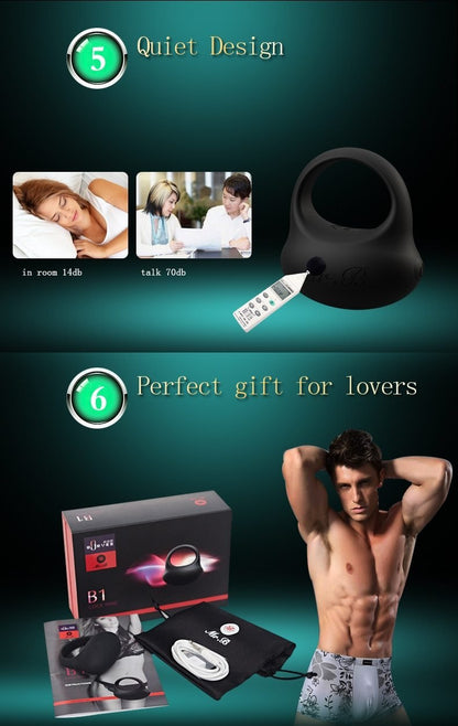 Male USB Penis Delayed Ejaculation Ring - lovemesexCock Ring