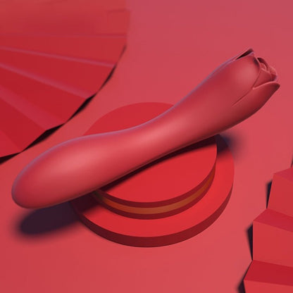 Meese Dora Sucking Double-Head Rose Vibration Inside Massage Stick - lovemesexClitoral Suction Vibrators